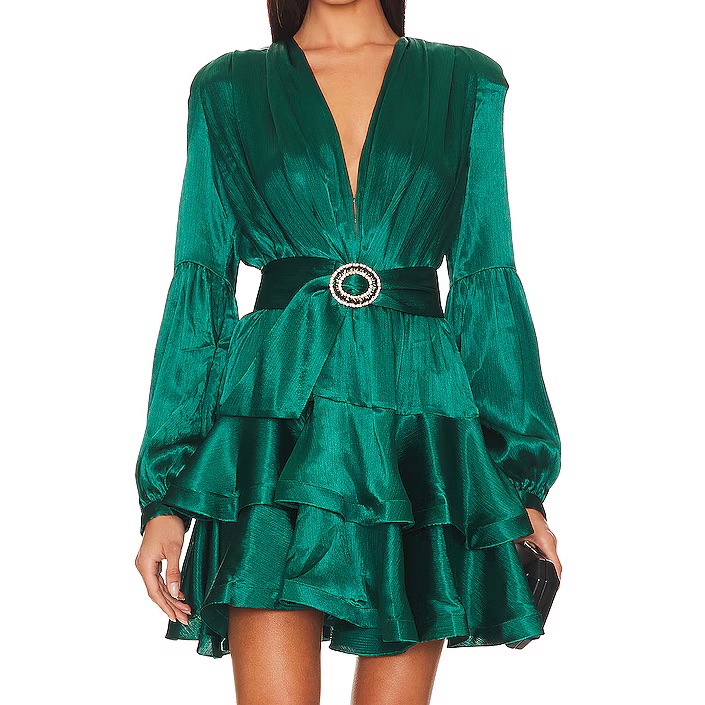 Bronx And Banco Green Mini Dress